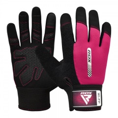 RDX Sports W1 Full-Finger Lightweight Gym Workout Gloves (Pink)